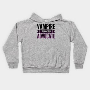 Vampire Rights Advocate (Black to Purple) Kids Hoodie